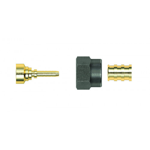 GOMAX QUADRA DN4 3/8" Female Flare Straight Connector Crimped