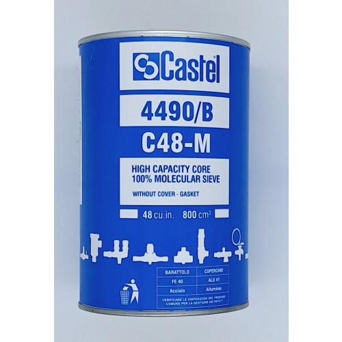 Castel Filter Drier Core 4490/B 100% Molecular Sieve Sold Core  48 cu. in WITHOUT GASKET (suitable for filter 4411, 4412, 4413, 4414, SF411, SF412, SF413, SF414)