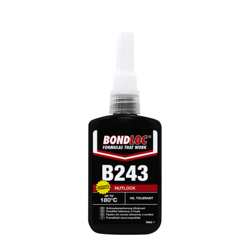 BondLoc B243 - Nutlock (Oil Tolerant Threadlocker) 50ml