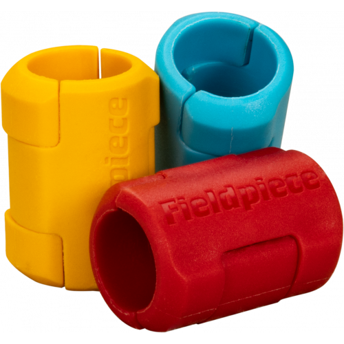 Fieldpiece Set of 6 Hose Color Tags HCT6 (2 x red, 2 x yellow, 2 x blue) (6-pack)