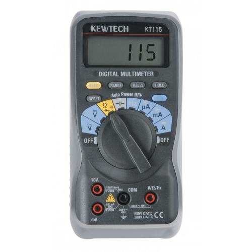 Kewtech Digital Multi meter AC/DC 300V 10A Data Hold with Holster (without calibration)