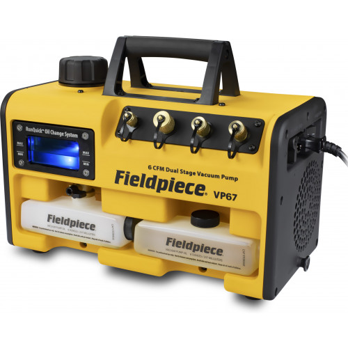 Fieldpiece VP67EU RunQuick™ 6CFM Vacuum Pump dual voltage