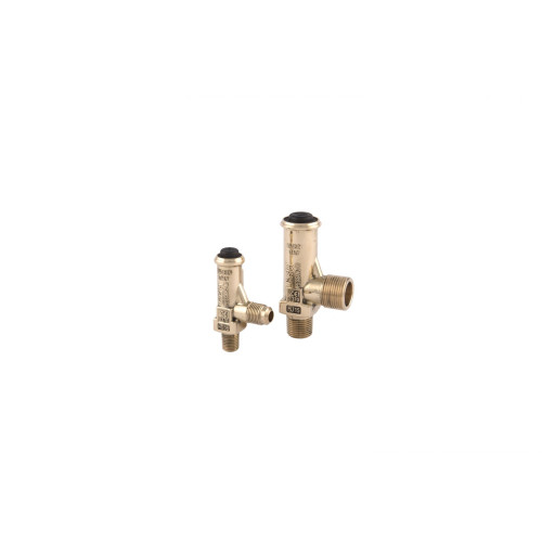 Castel Pressure Relief Valve 3030/44C255, 25.5 bar (1/2"NPT Inlet x 3/4" G Outlet)