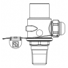 Castel Ball Shut Off Valve 3064/44 (1/2" NPT Connection)